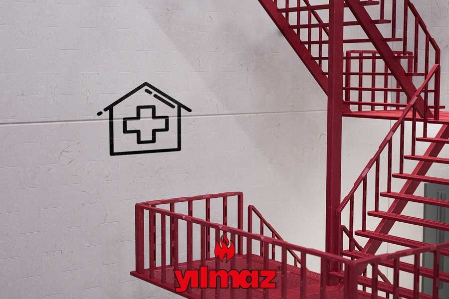 Yangın Merdiveni (İtfaiye Onaylı, Ekonomik) - Yılmaz Yangın