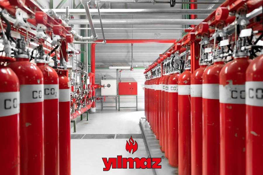 CO² (Karbondioksitli) Gazlı Yangın Söndürme Sistemi Kullanım Alanları (Depo)