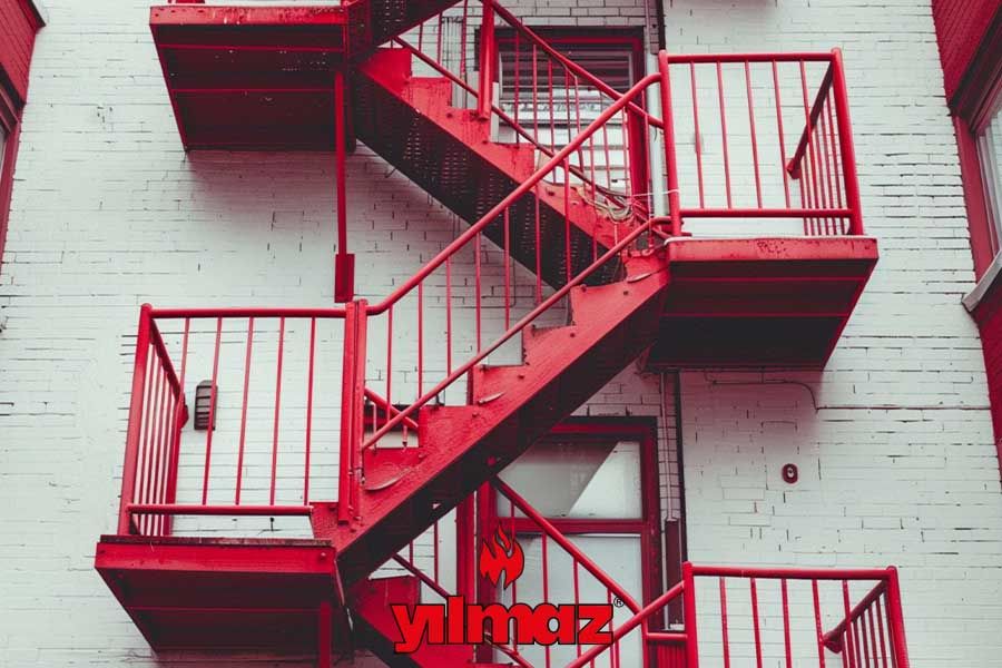 Çelik Yangın Merdiveni Projesi - Yılmaz Yangın